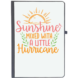                       UDNAG Ruled Notebook Diary 'Summer | sunshine mixed with a little hurricane', [A5 80Pages 80GSM]                                              