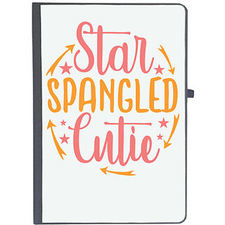                       UDNAG Ruled Notebook Diary 'Cutie | star spangled cutie', [A5 80Pages 80GSM]                                              