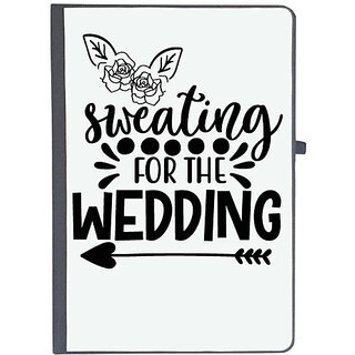                       UDNAG Ruled Notebook Diary 'Wedding | Sweating', [A5 80Pages 80GSM]                                              