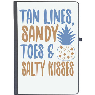                       UDNAG Ruled Notebook Diary '| Tan lines', [A5 80Pages 80GSM]                                              