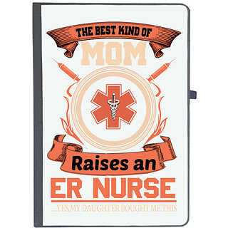                       UDNAG Ruled Notebook Diary 'Nurse | THE BEST KIND OF MOM', [A5 80Pages 80GSM]                                              
