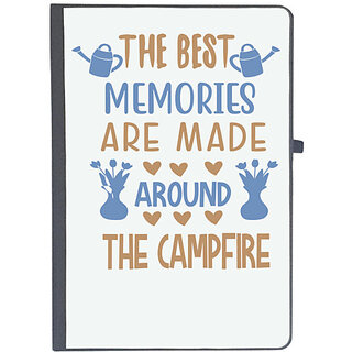                       UDNAG Ruled Notebook Diary 'The Campfire | The Best Memories Are Made Around The Campfire', [A5 80Pages 80GSM]                                              