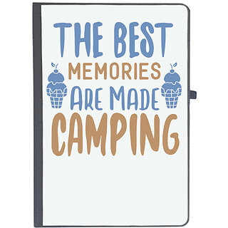                       UDNAG Ruled Notebook Diary 'Camping | The Best Memories Are Made Camping', [A5 80Pages 80GSM]                                              