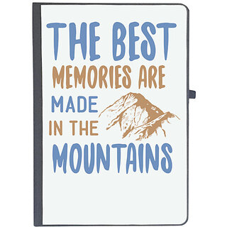                       UDNAG Ruled Notebook Diary 'Adventure | The Best Memories Are Made In The Mountains', [A5 80Pages 80GSM]                                              