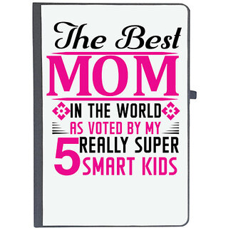                       UDNAG Ruled Notebook Diary 'Mother | The best mom', [A5 80Pages 80GSM]                                              