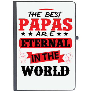                       UDNAG Ruled Notebook Diary 'Father | THE BEST PAPAS', [A5 80Pages 80GSM]                                              