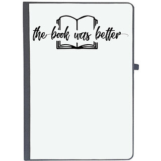                       UDNAG Ruled Notebook Diary 'Books | the book was better', [A5 80Pages 80GSM]                                              