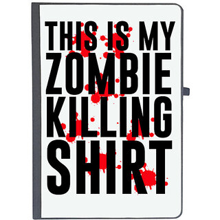                       UDNAG Ruled Notebook Diary 'Zombie Shirt | THIS IS MY ZOMBIE KILLING SHIRT', [A5 80Pages 80GSM]                                              
