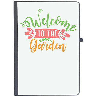                       UDNAG Ruled Notebook Diary 'Garden | welcome to the garden', [A5 80Pages 80GSM]                                              