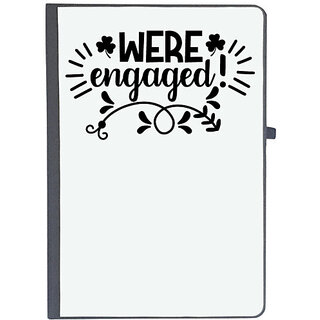                       UDNAG Ruled Notebook Diary 'Engaged | Were', [A5 80Pages 80GSM]                                              