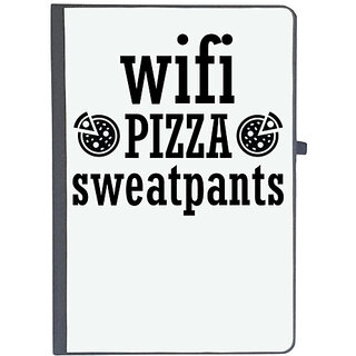                       UDNAG Ruled Notebook Diary 'Pizza, wifi | wifi pizza', [A5 80Pages 80GSM]                                              