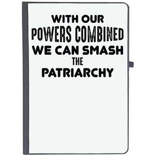                       UDNAG Ruled Notebook Diary 'Patriarchy | WITH OUR POWERS', [A5 80Pages 80GSM]                                              