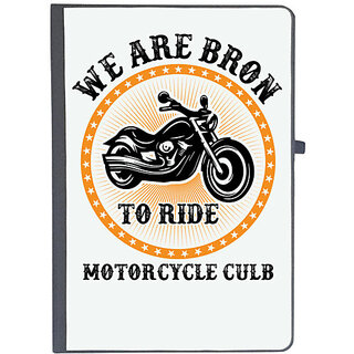                       UDNAG Ruled Notebook Diary 'Motorcycle, Rider | we are bron', [A5 80Pages 80GSM]                                              