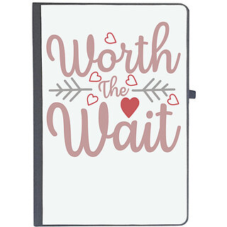                       UDNAG Ruled Notebook Diary 'Worth Wait | WORTH THE WAIT', [A5 80Pages 80GSM]                                              