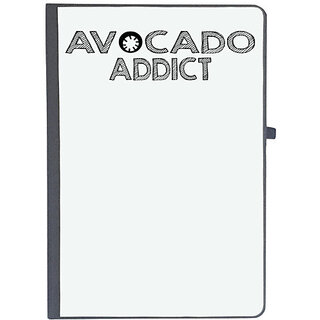                       UDNAG Ruled Notebook Diary 'Avocado | avocado addict', [A5 80Pages 80GSM]                                              