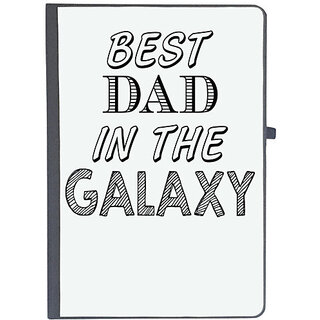                       UDNAG Ruled Notebook Diary 'Father | best dad in the galaxy', [A5 80Pages 80GSM]                                              