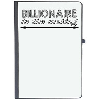                       UDNAG Ruled Notebook Diary 'Billionaire | billionaire in the making', [A5 80Pages 80GSM]                                              