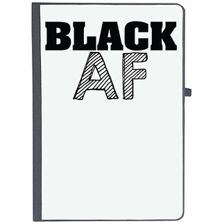                       UDNAG Ruled Notebook Diary '| black af', [A5 80Pages 80GSM]                                              