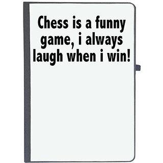                       UDNAG Ruled Notebook Diary 'Chess | chess a funny game, i always', [A5 80Pages 80GSM]                                              