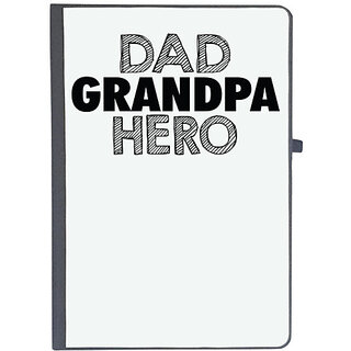                       UDNAG Ruled Notebook Diary 'Father, Grand Father | dad grandpa hero', [A5 80Pages 80GSM]                                              