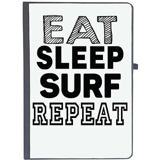                       UDNAG Ruled Notebook Diary 'Surf | eat sleep surf repeat', [A5 80Pages 80GSM]                                              