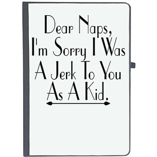                       UDNAG Ruled Notebook Diary '| dear naps, i'm sorry i was', [A5 80Pages 80GSM]                                              