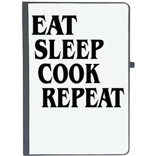                       UDNAG Ruled Notebook Diary 'Cook | eat sleep cook repeat', [A5 80Pages 80GSM]                                              