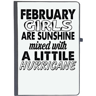                       UDNAG Ruled Notebook Diary 'Girls | february girls', [A5 80Pages 80GSM]                                              