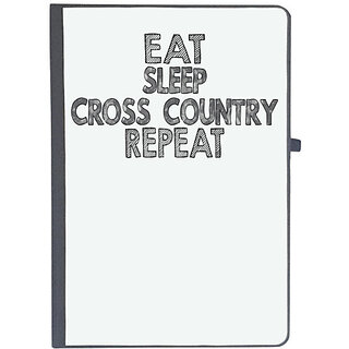                       UDNAG Ruled Notebook Diary 'Cross Country | eat sleep croos country', [A5 80Pages 80GSM]                                              