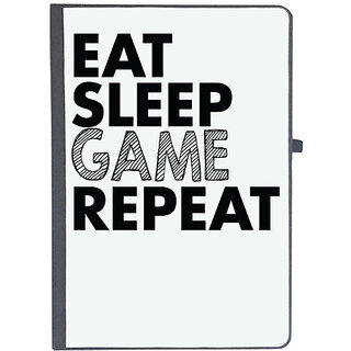                       UDNAG Ruled Notebook Diary 'Game | eat sleep game repeat', [A5 80Pages 80GSM]                                              