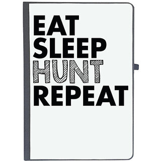                       UDNAG Ruled Notebook Diary 'Hunt | eat sleep hunt repeat', [A5 80Pages 80GSM]                                              