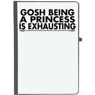                       UDNAG Ruled Notebook Diary 'Princess | gosh being a princess is exausting', [A5 80Pages 80GSM]                                              