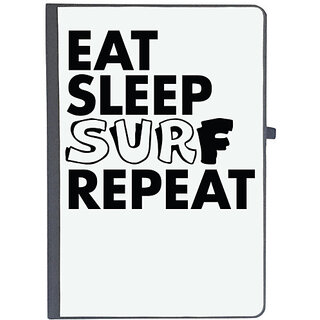                       UDNAG Ruled Notebook Diary 'Surf | eat sleep surf repeat 2', [A5 80Pages 80GSM]                                              