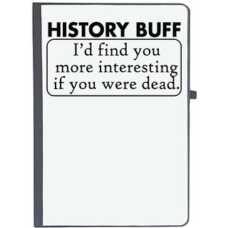                       UDNAG Ruled Notebook Diary 'History Buff | history buff', [A5 80Pages 80GSM]                                              