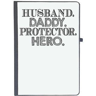                       UDNAG Ruled Notebook Diary 'husband, Father | huband daddy protector', [A5 80Pages 80GSM]                                              