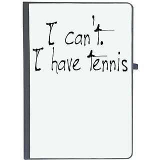                       UDNAG Ruled Notebook Diary 'Tennis | i can not i have tennis', [A5 80Pages 80GSM]                                              