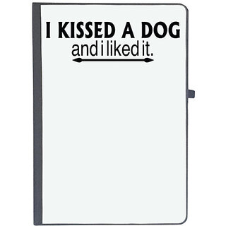                       UDNAG Ruled Notebook Diary 'Dog | i kissed a dog and i like it', [A5 80Pages 80GSM]                                              