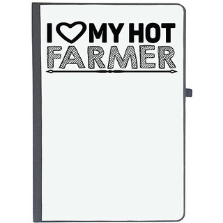                       UDNAG Ruled Notebook Diary 'Farmer | i love my hot farmer', [A5 80Pages 80GSM]                                              