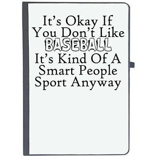                       UDNAG Ruled Notebook Diary 'Baseball | it is okay if you do not like baseball', [A5 80Pages 80GSM]                                              