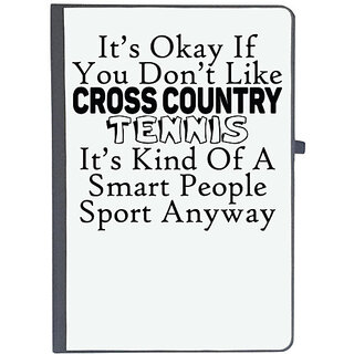                       UDNAG Ruled Notebook Diary 'Tennis | it is okay if you do not like cross country', [A5 80Pages 80GSM]                                              