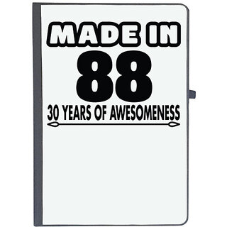                       UDNAG Ruled Notebook Diary 'Awesomeness | made in 88', [A5 80Pages 80GSM]                                              