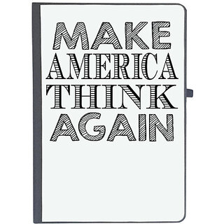                       UDNAG Ruled Notebook Diary 'USA | make america think again', [A5 80Pages 80GSM]                                              