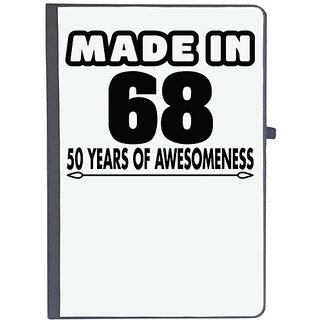                       UDNAG Ruled Notebook Diary 'Awesomeness | made in 69', [A5 80Pages 80GSM]                                              