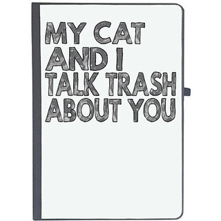                       UDNAG Ruled Notebook Diary 'Cat | my cat and i talk trash', [A5 80Pages 80GSM]                                              