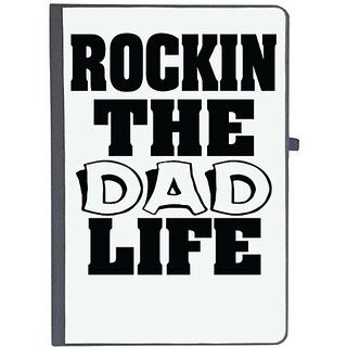                       UDNAG Ruled Notebook Diary 'Papa | rockin the dad life', [A5 80Pages 80GSM]                                              
