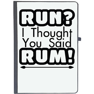                       UDNAG Ruled Notebook Diary 'Rum | run i thought you said rum', [A5 80Pages 80GSM]                                              