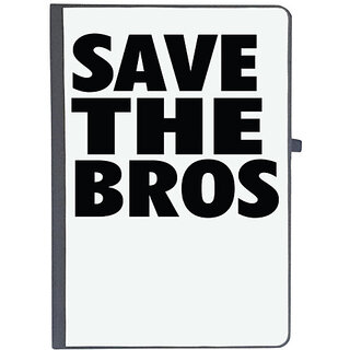                       UDNAG Ruled Notebook Diary 'Save | save the bros', [A5 80Pages 80GSM]                                              