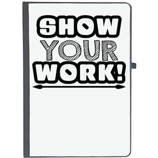                       UDNAG Ruled Notebook Diary 'Hardwork | show your work', [A5 80Pages 80GSM]                                              