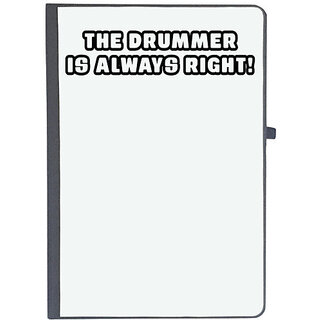                       UDNAG Ruled Notebook Diary 'Drummer | the drummer always right!', [A5 80Pages 80GSM]                                              