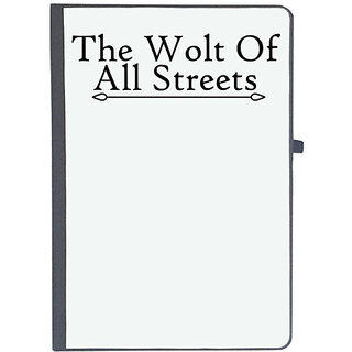                       UDNAG Ruled Notebook Diary 'The Walt | the wolt of all streets', [A5 80Pages 80GSM]                                              